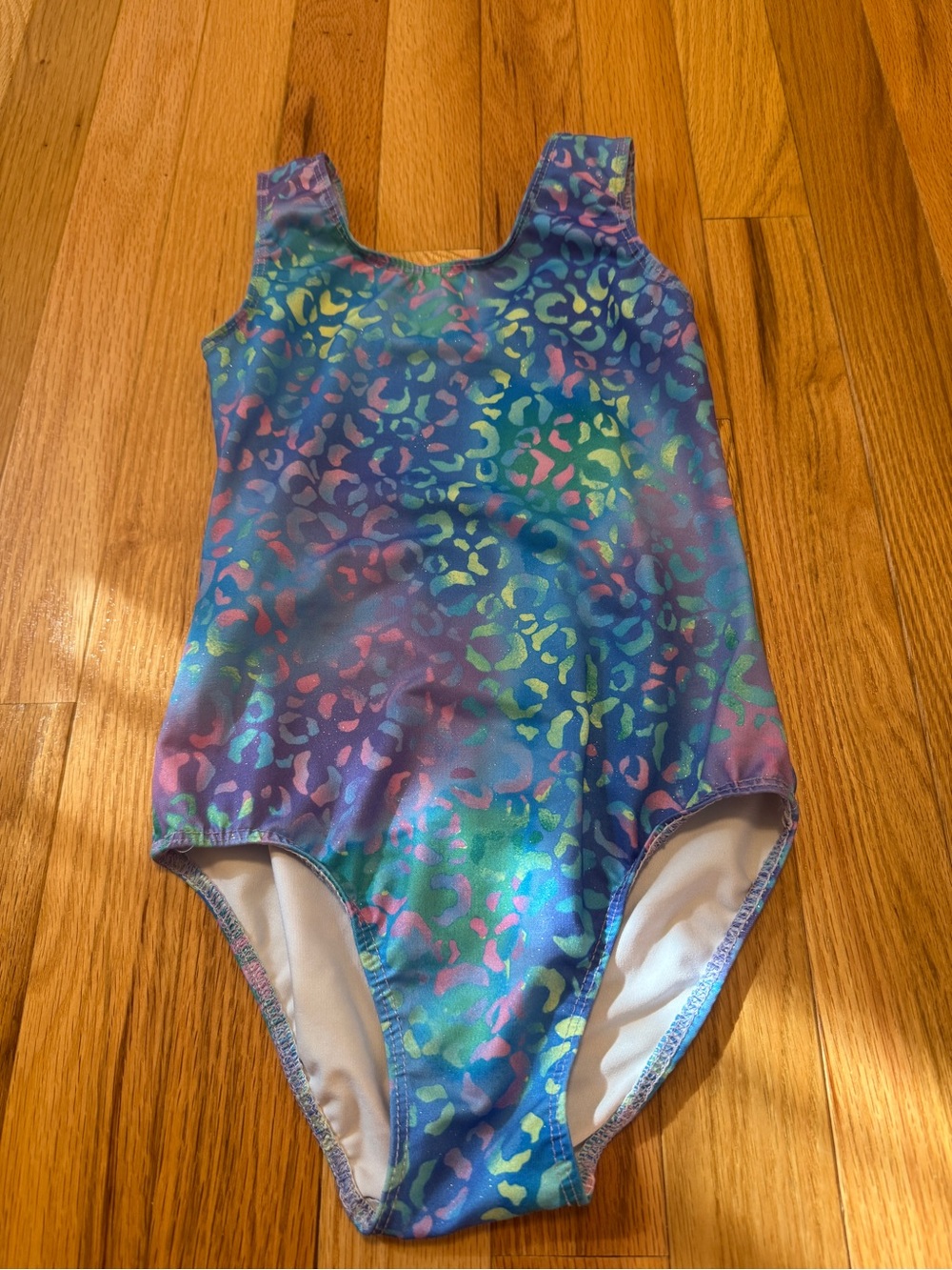 Girls' Multicolor Leopard Print Gymnastic Leotard